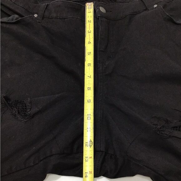 Tripp NYC Daang Goodman Plus Black Distressed Denim Jeans Size 28 - Picture 10 of 13